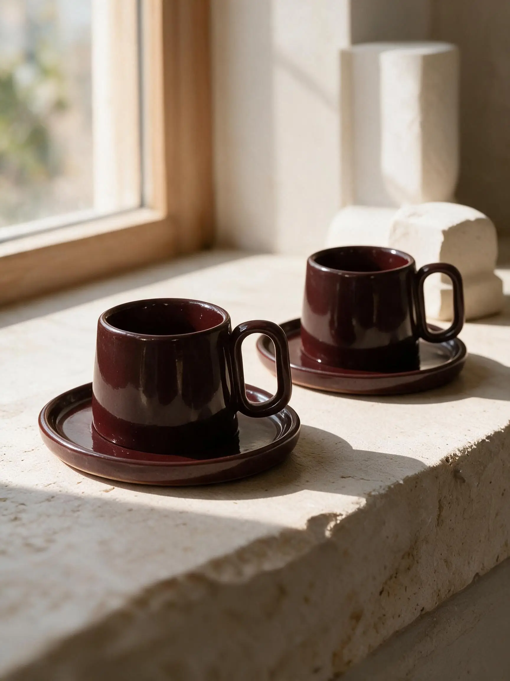 Amarena Tabaklı Türk Kahvesi Fincanı 2'li — Amarena koleksiyonu, stoneware