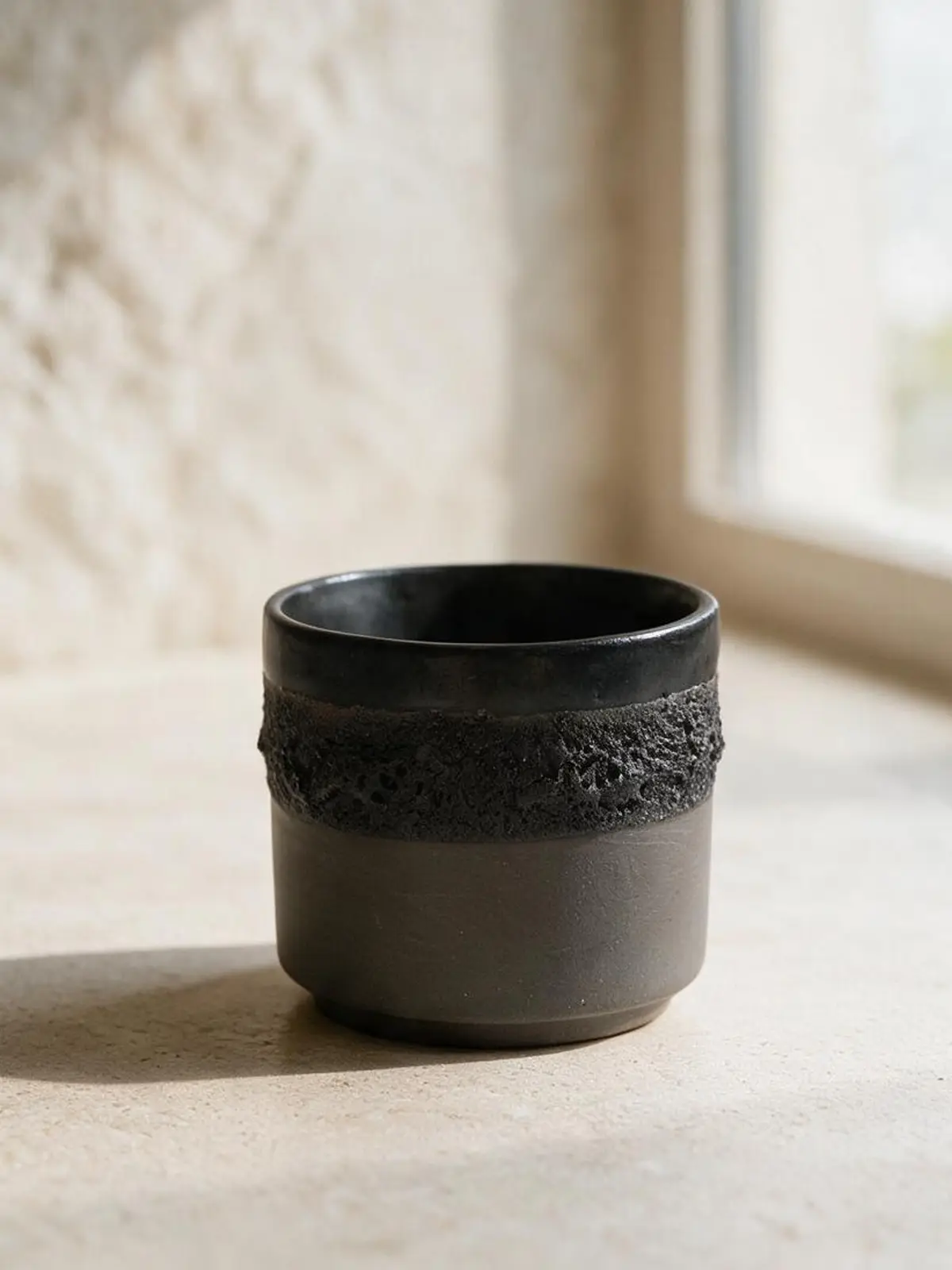 Midnight Mat Kahve Kupası — mat siyah stoneware kupa